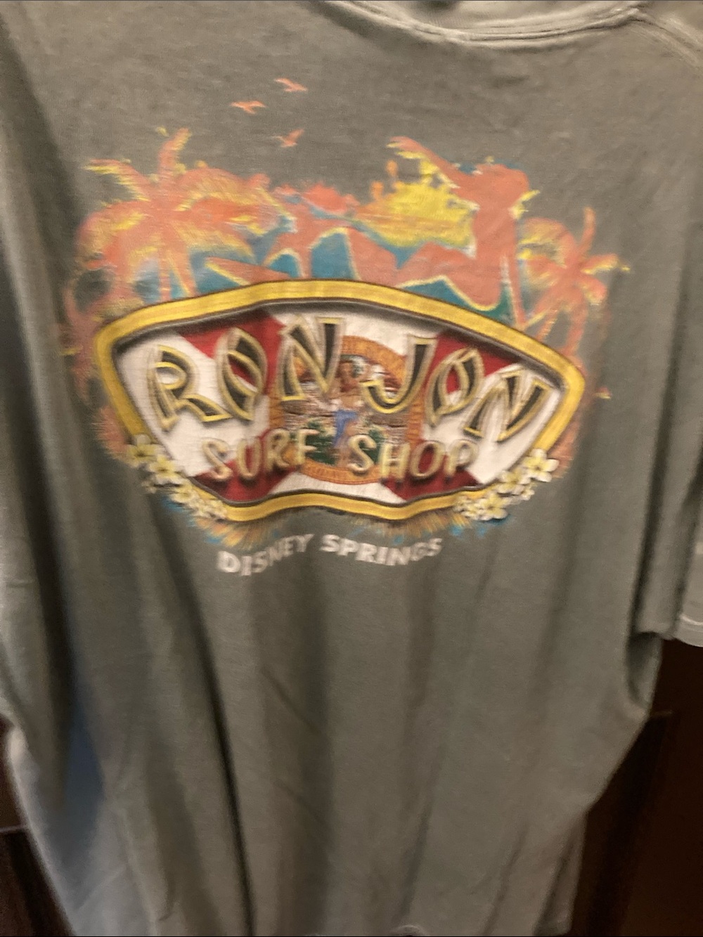 Ron Jon Washed Teal Short-Sleeve Graphic T-Shirt